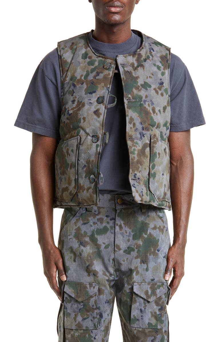 Bricks & Wood Reversible Camo Cargo Vest | Nordstrom