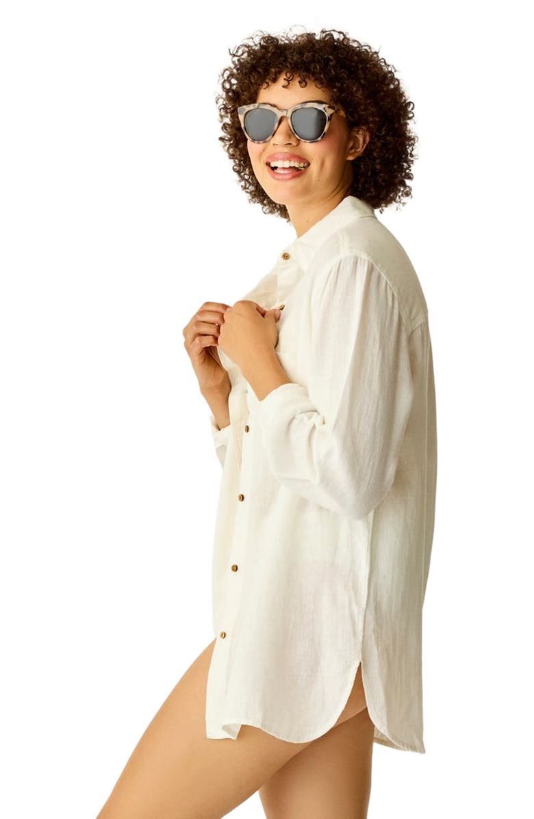 Carve Designs Taylor Linen Tunic, Alternate, color, Cloud Chambray