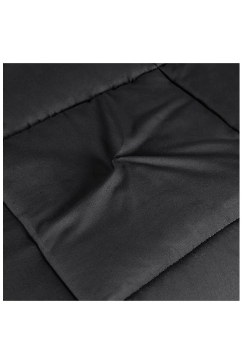 Reversible Down Alternative Comforter, Alternate, color, BLACK