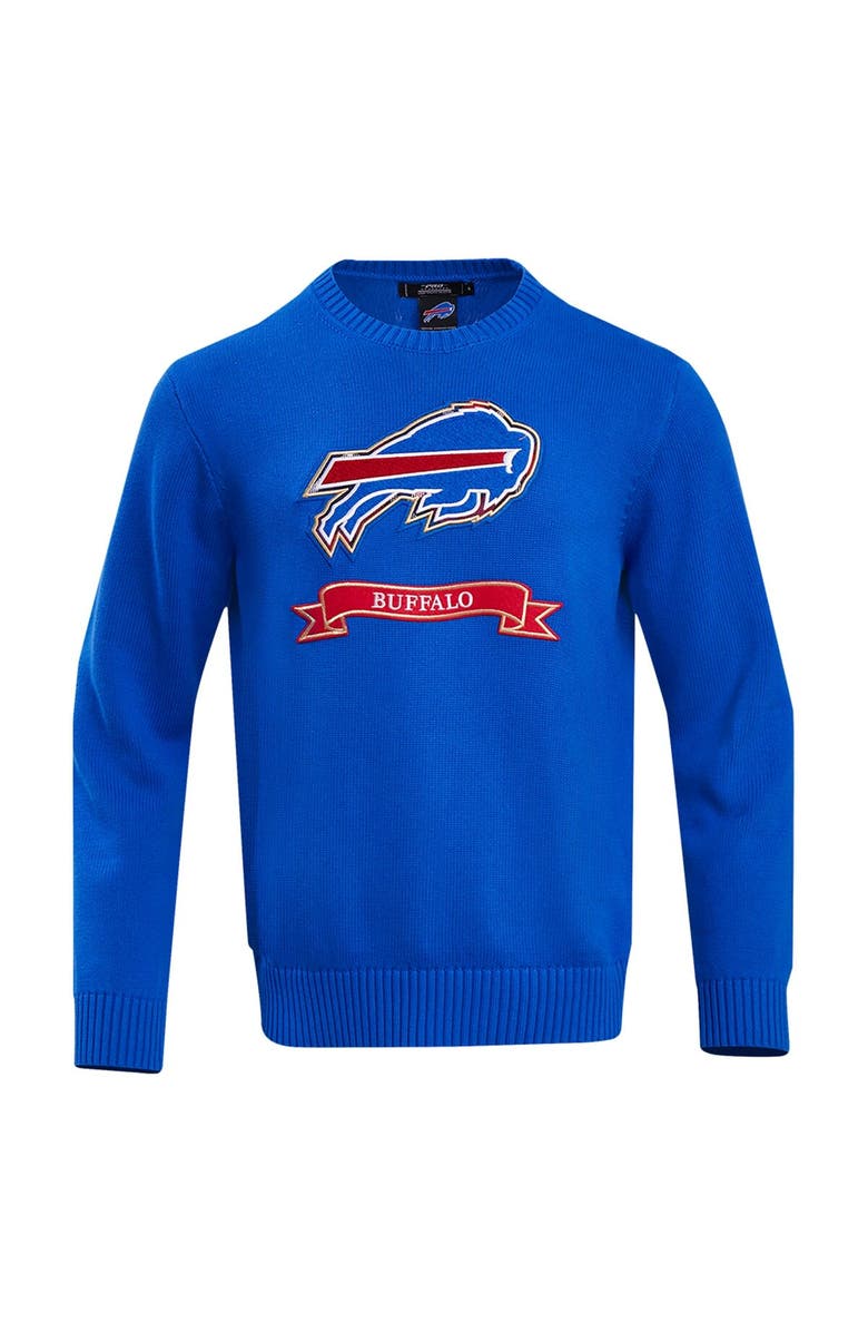 PRO STANDARD Men's Pro Standard Royal Buffalo Bills Prep Knit Sweater, Alternate, color, Royal