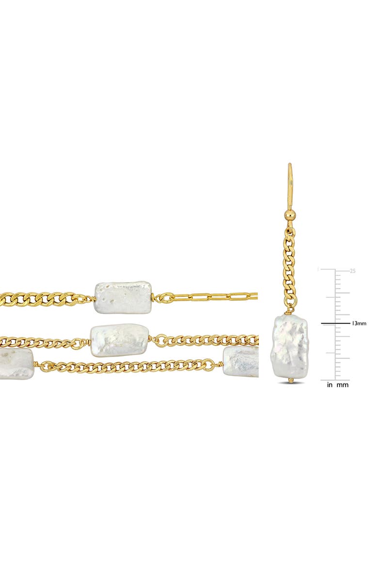 DELMAR Cultured Pearl Earrings, Bracelet & Necklace Set, Alternate, color, White