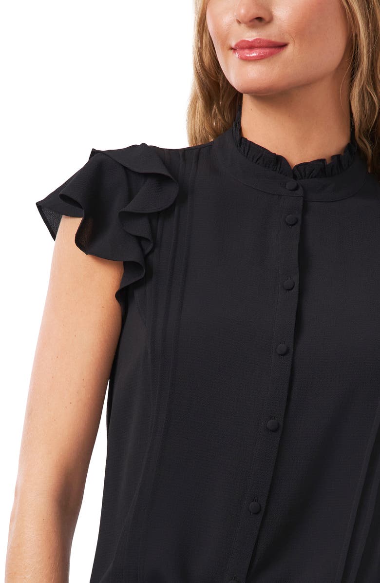 Puff Sleeve Button-Up Shirt