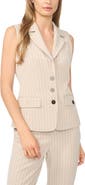 Halogen® Tailored Pinstriped Vest