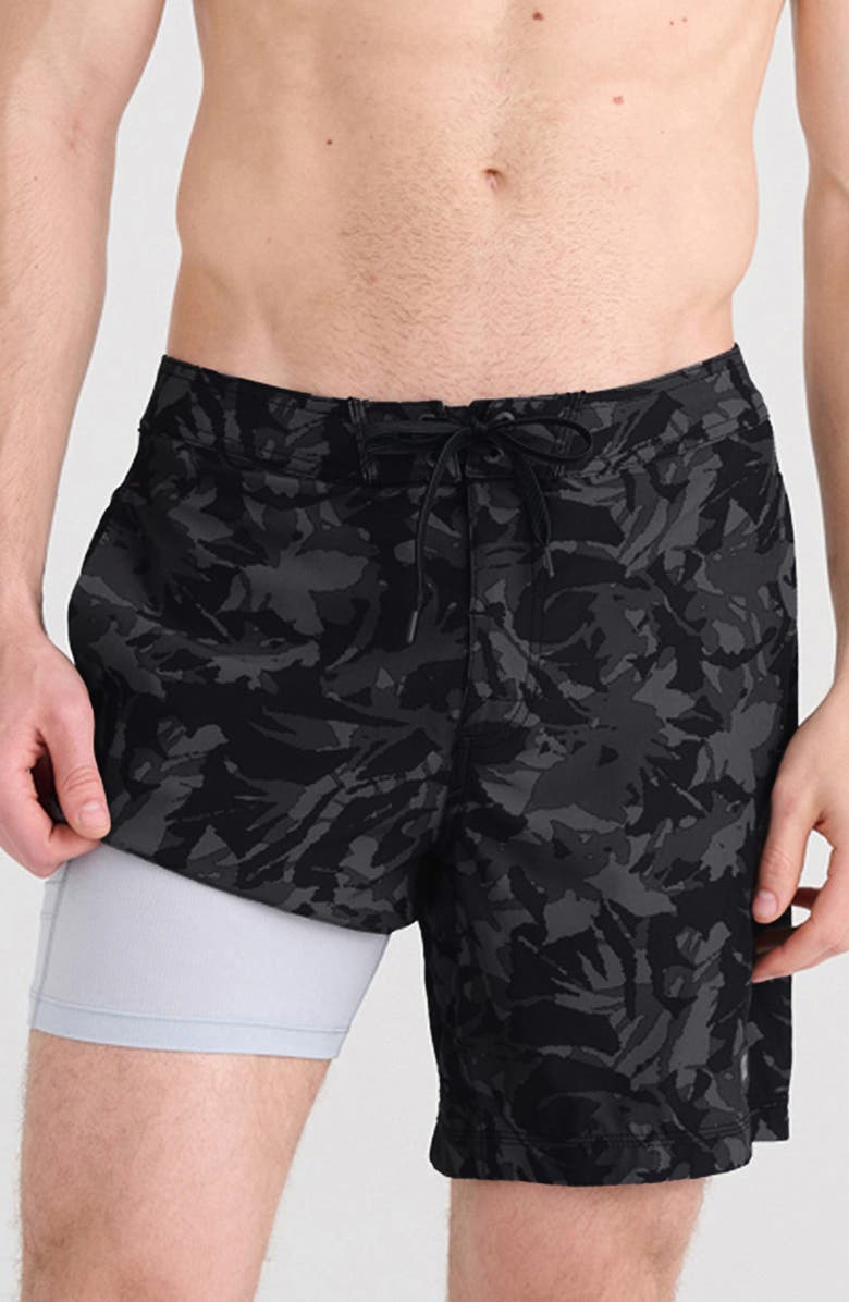 SAXX Betawave 2N1 7-Inch Board Shorts, Alternate, color, 