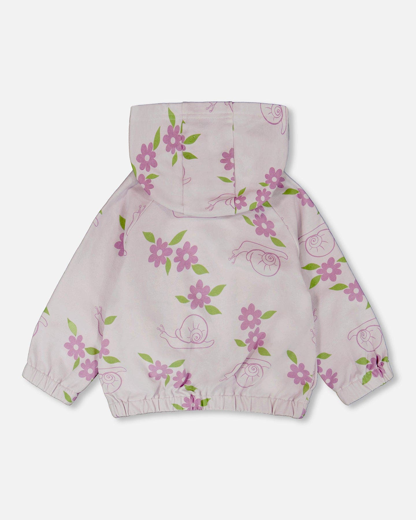 Deux par Deux French Terry Snails Print Hooded Cardigan — фото 4