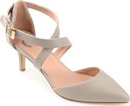 Journee Collection Riva Crossover Pump - Wide Width