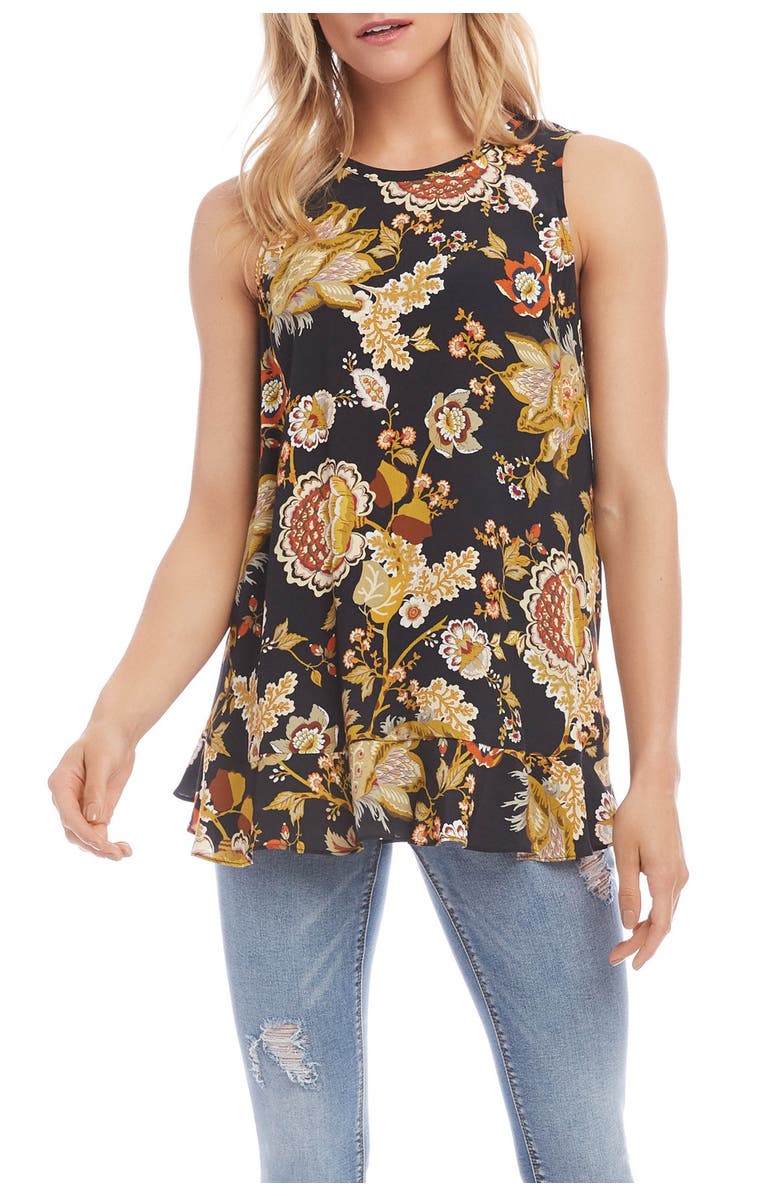 Karen Kane Ruffle Hem Tank, Main, color, 