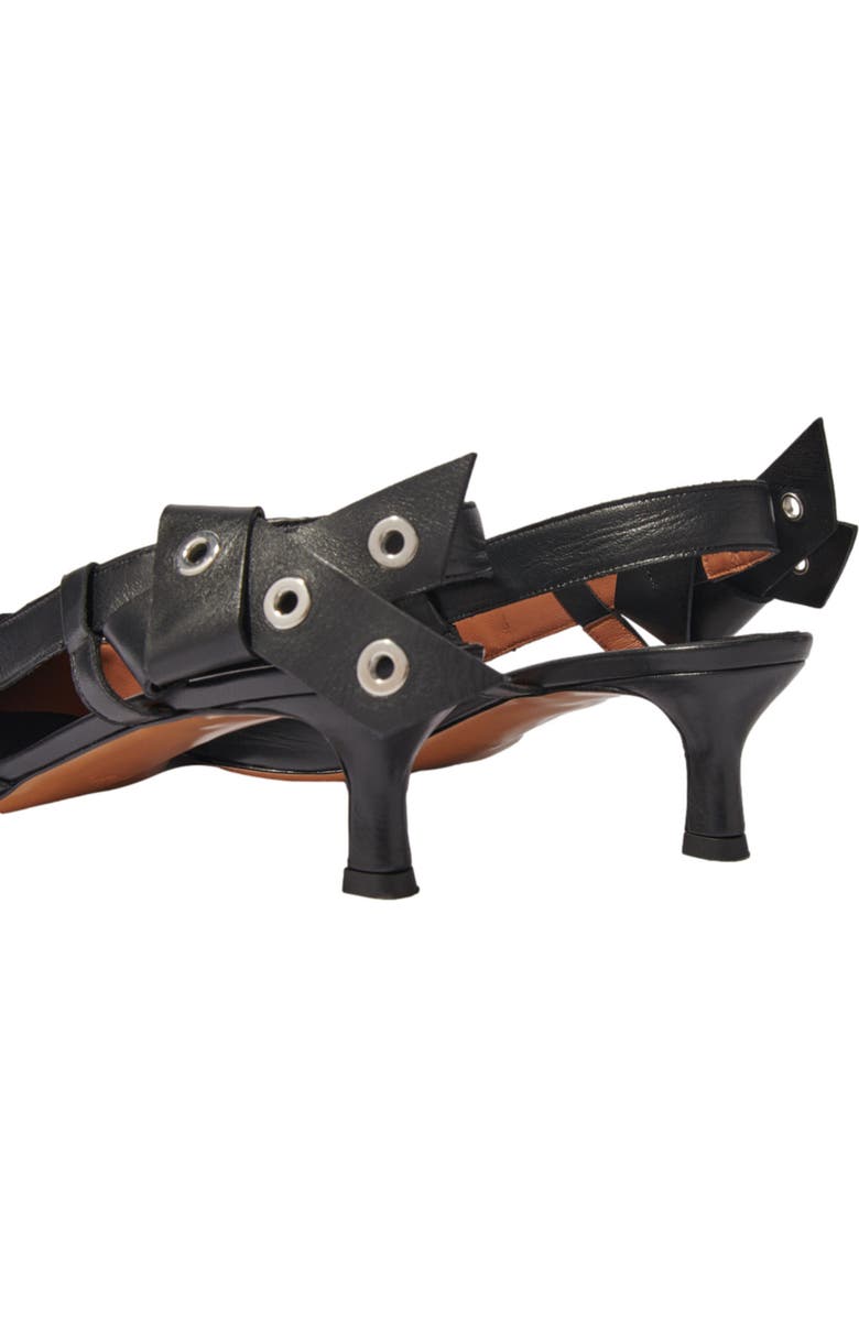 maje Pointed pumps with bow detail, Alternate, color,