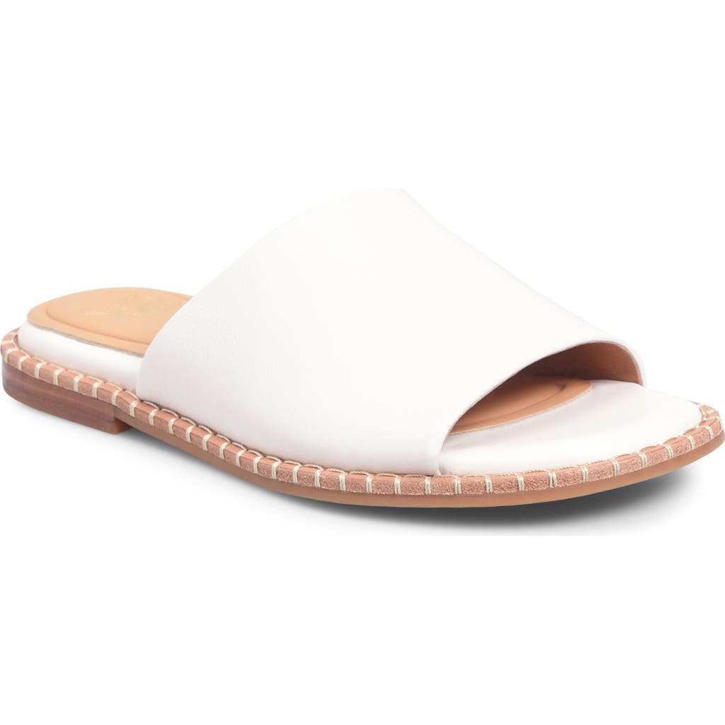 Söfft Noble Ii Slide Sandal In Off White