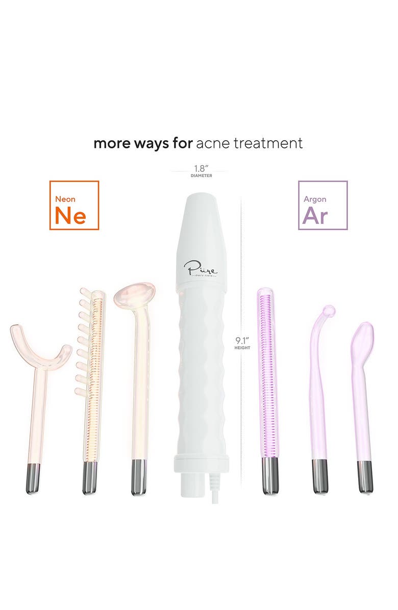 PURE DAILY CARE NuDerma Professional Skin Therapy Wand - Portable Handheld High Frequency Skin Therapy Machine with 6 Neon & Argon Wands, Alternate, color, 