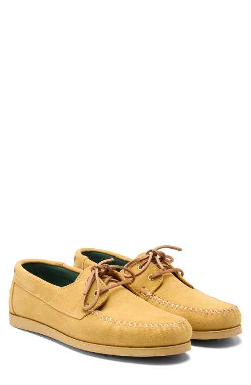 Vinny's Boatman Suede Boat Shoes Sand Suede