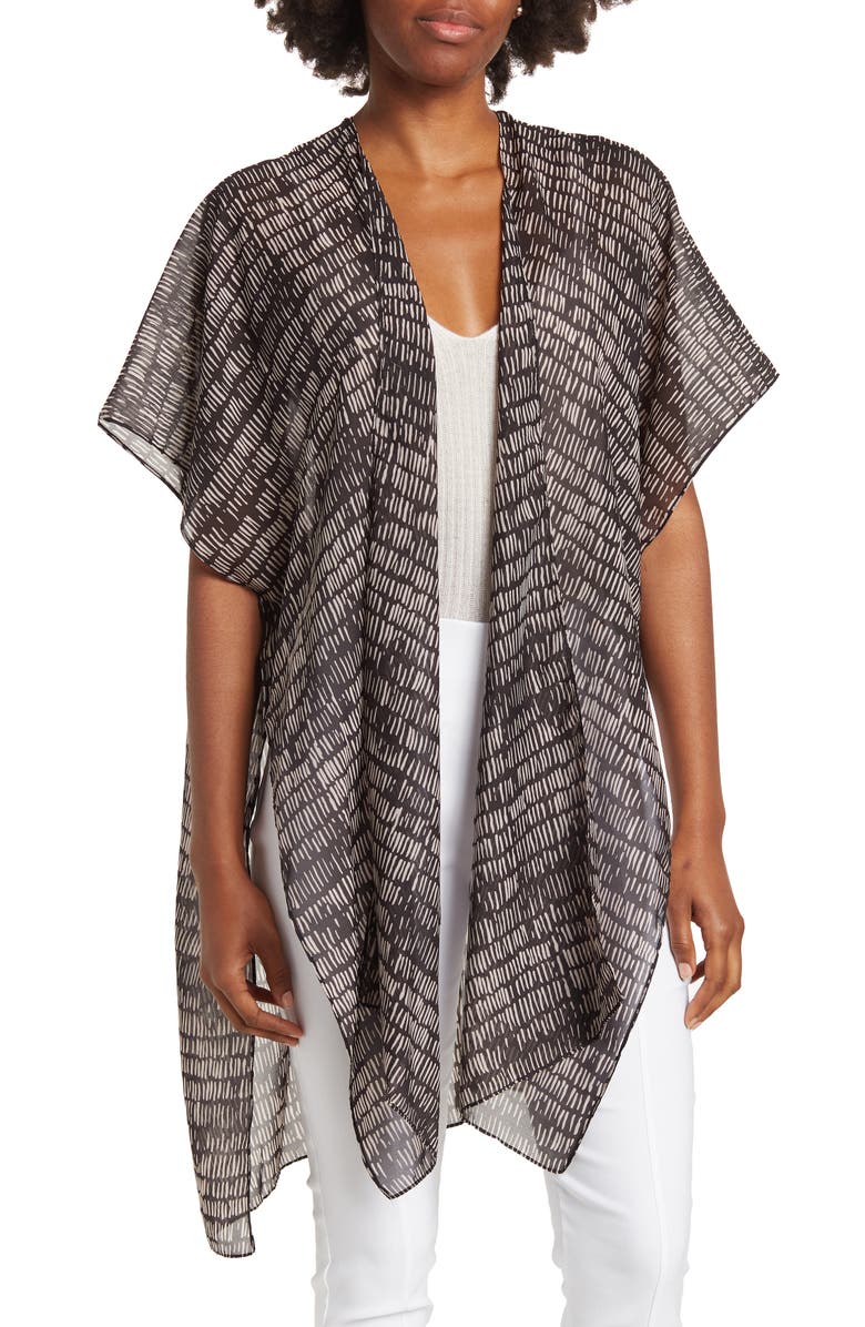 Sole Society Printed Ruana, Main, color,