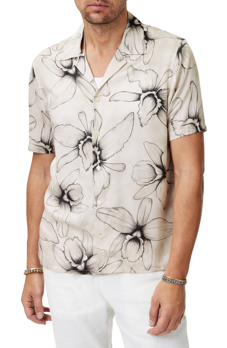 John Varvatos Dan Modal Camp Shirt, Main, color, 