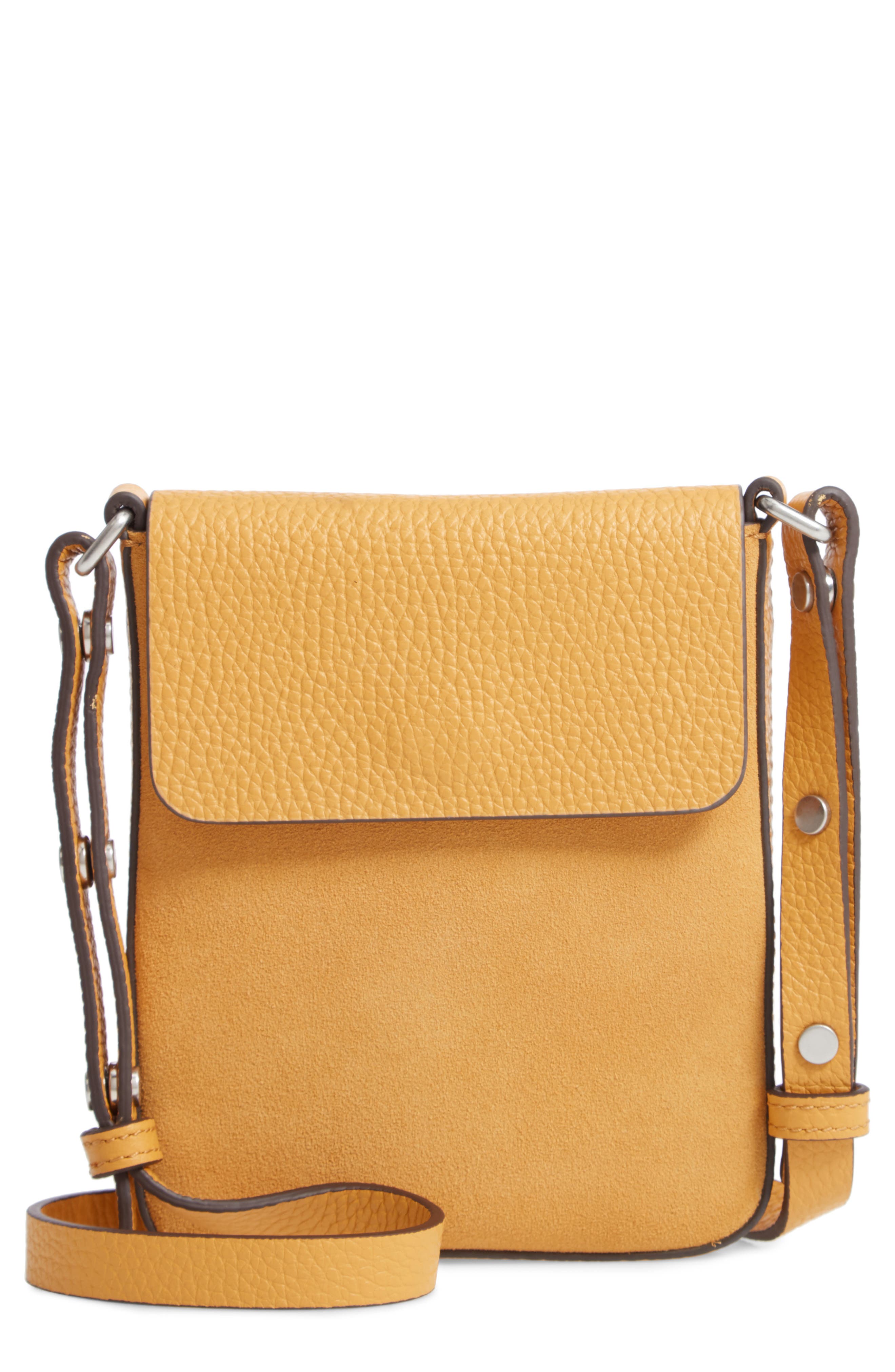 Treasure & Bond Madison Leather Crossbody Bag, Main, color, 