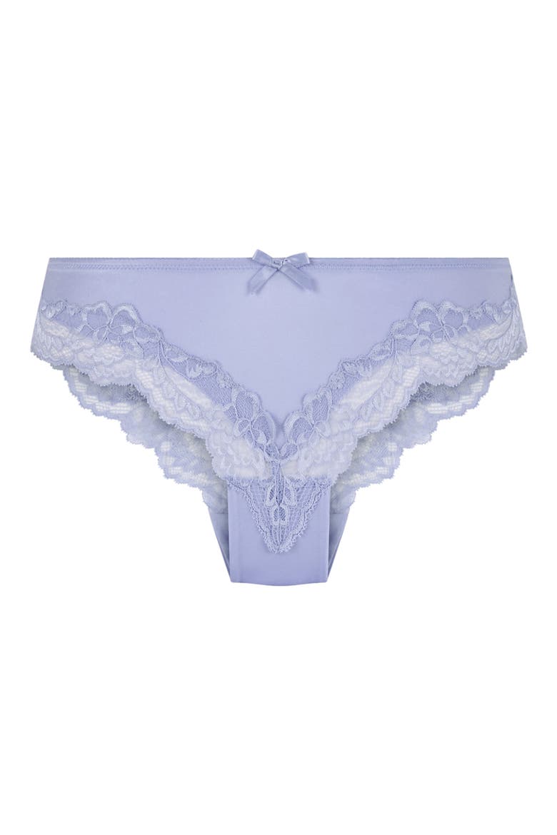 Lace & Shine Brazilian Panties, Alternate, color, BABY LAVENDER