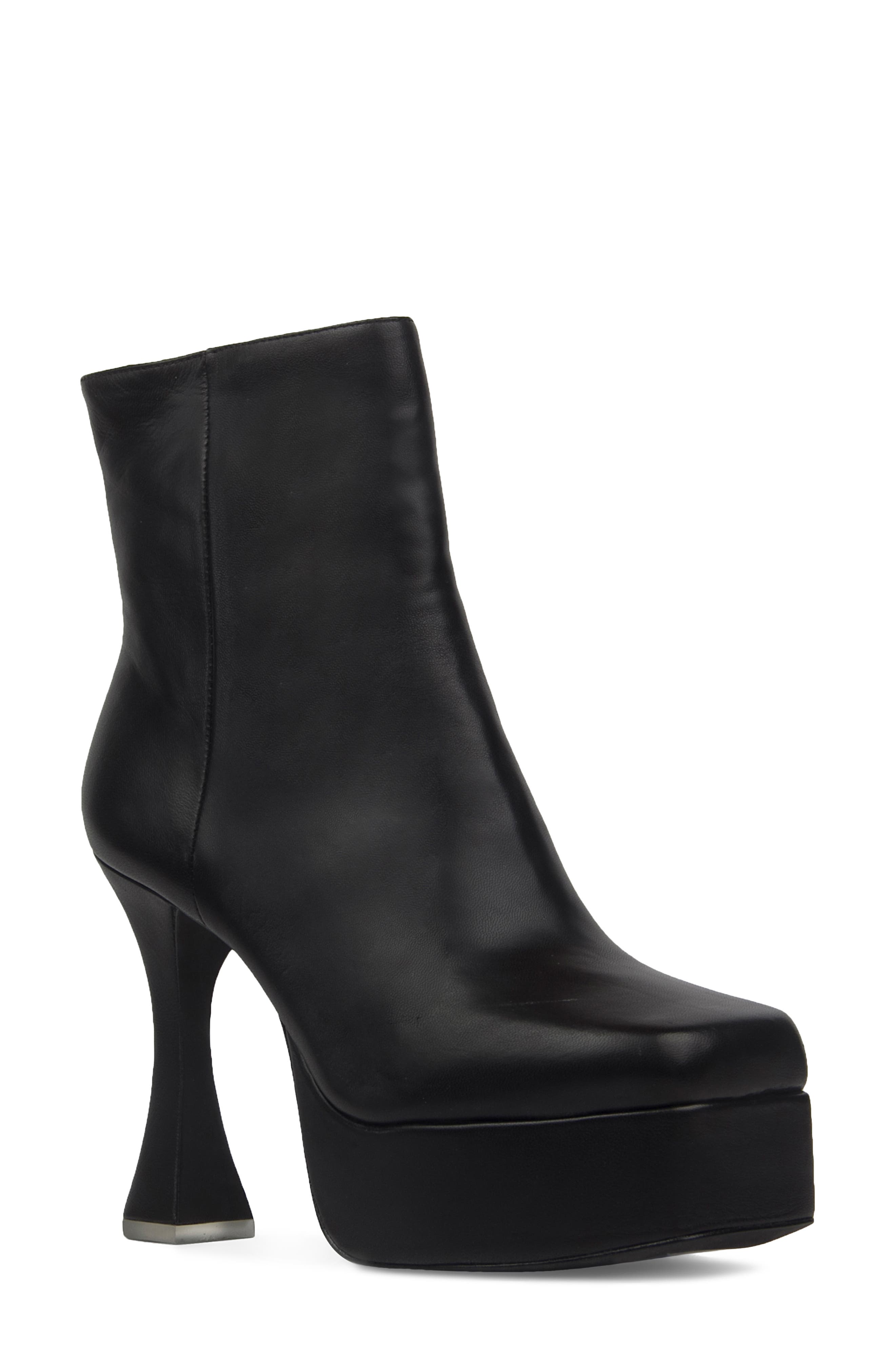 BLACK SUEDE STUDIO Krista Platform Bootie, Main, color, 