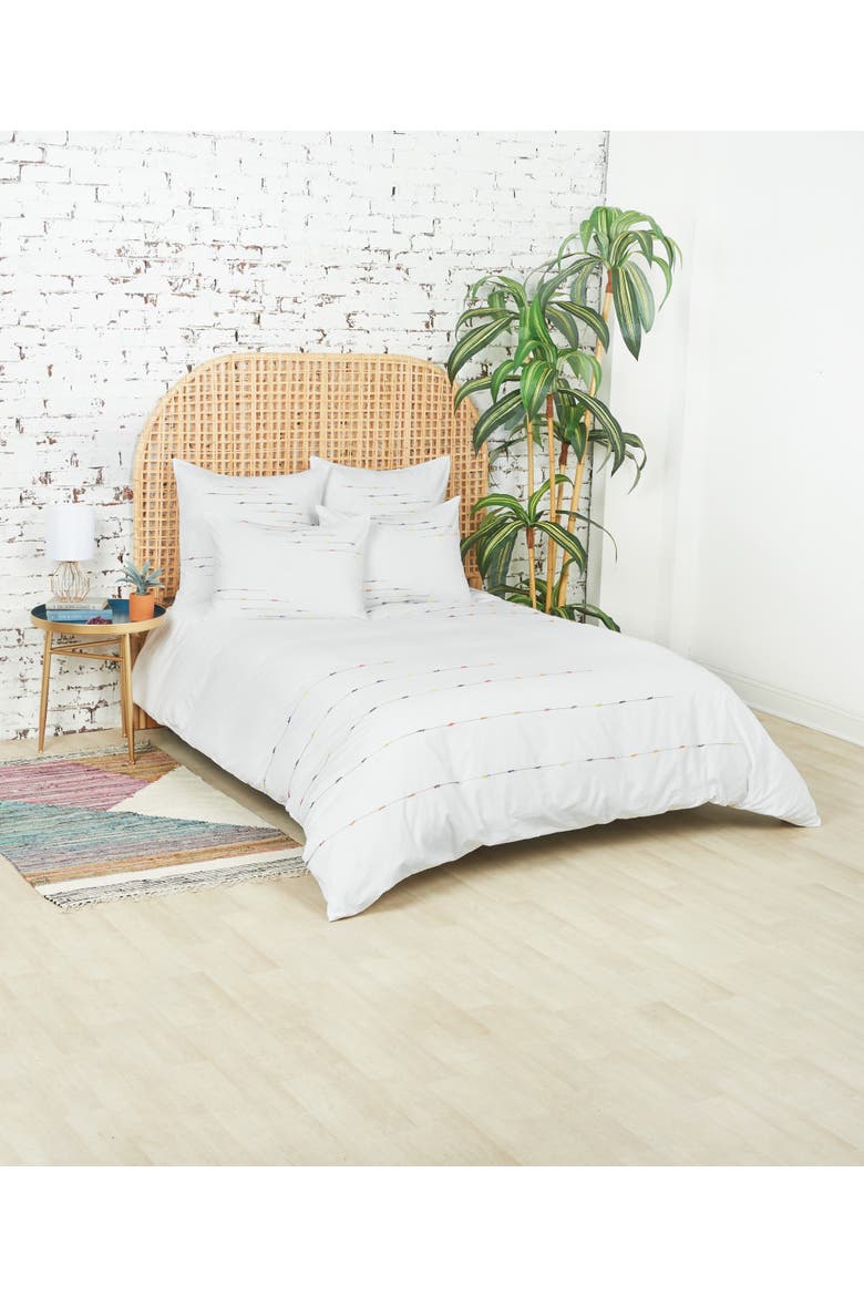 Raina King Duvet Cover, Alternate, color, White