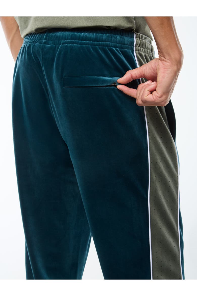 Forato Velour Track Pant, Alternate, color, MEDITERRANEA