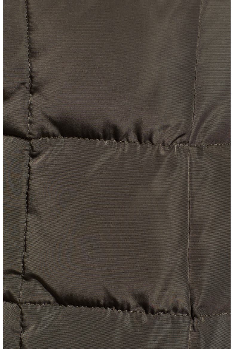 Cole Haan Hooded Down & Feather Jacket, Alternate, color, FOREST
