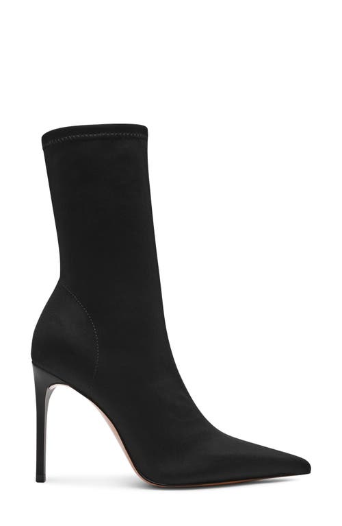 Steve Madden Midnite Knit Stiletto Bootie In Black