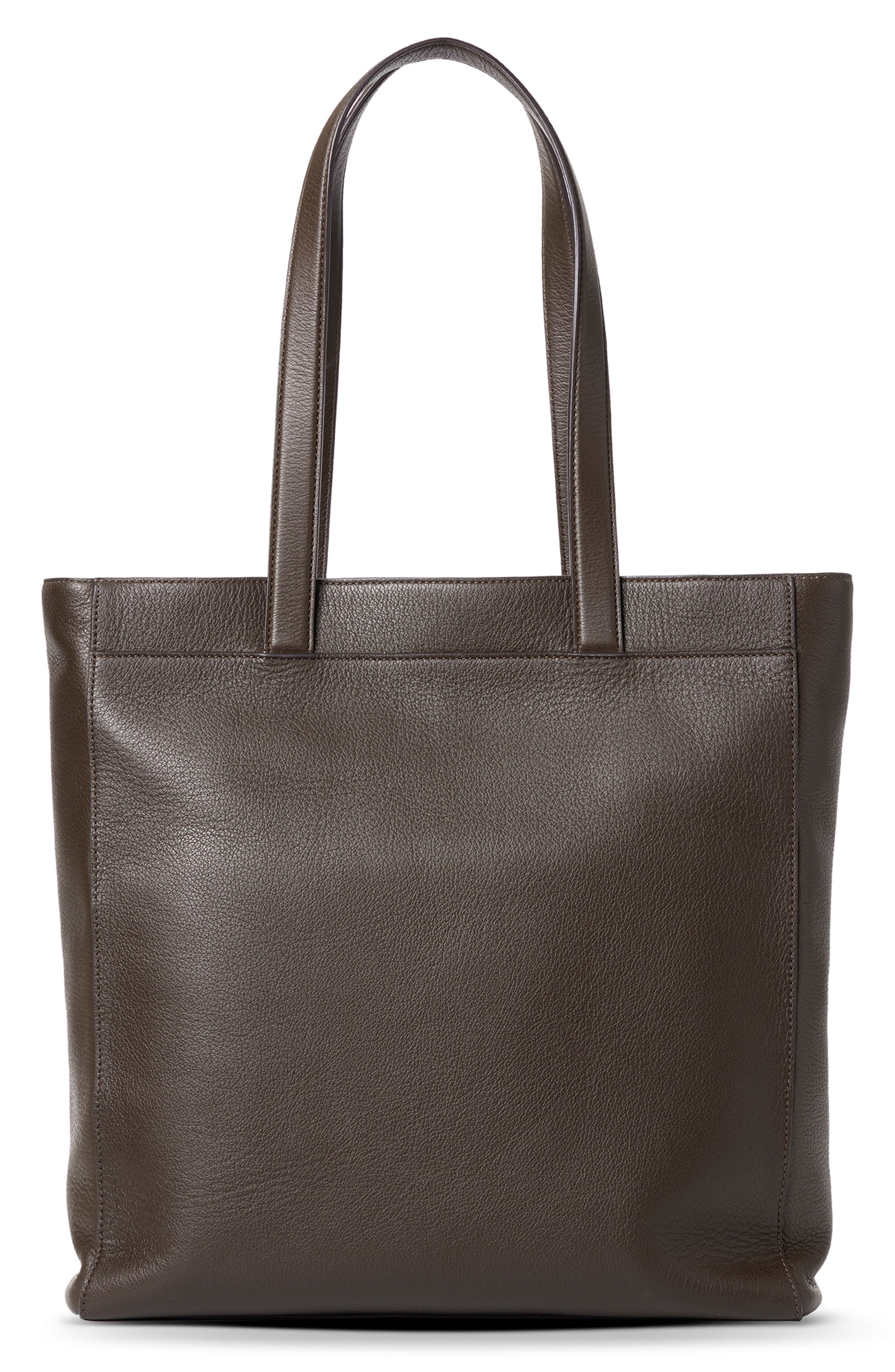 Canfield North-South Pebbled Leather Tote, Alternate, color, ESPRESSO