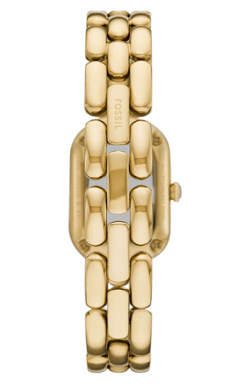 Fossil Women's Sloan Three-hand Gold-tone Stainless Steel Watch, 24mm In Gold
