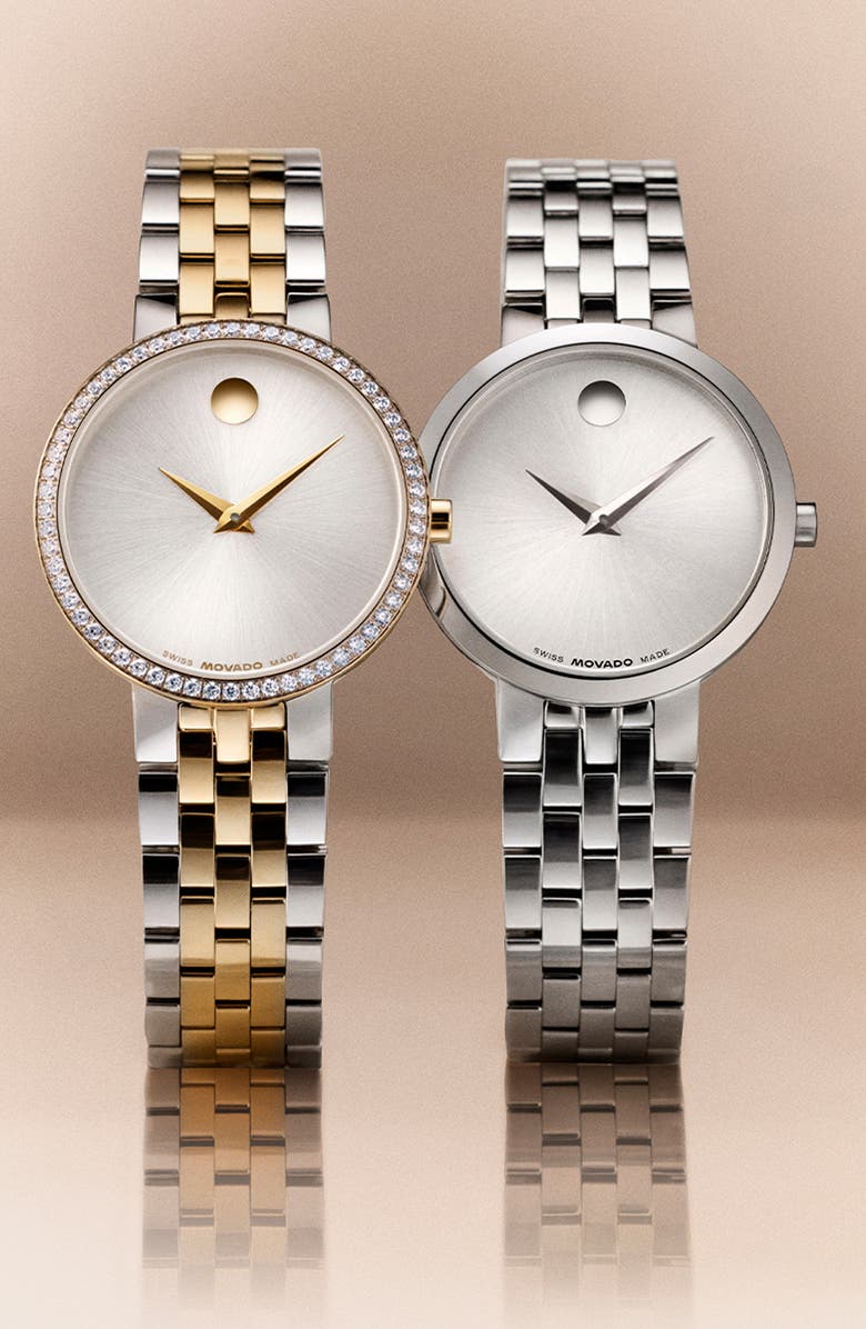 Movado Museum Classic Bracelet Watch, 29.5mm, Alternate, color, Silver