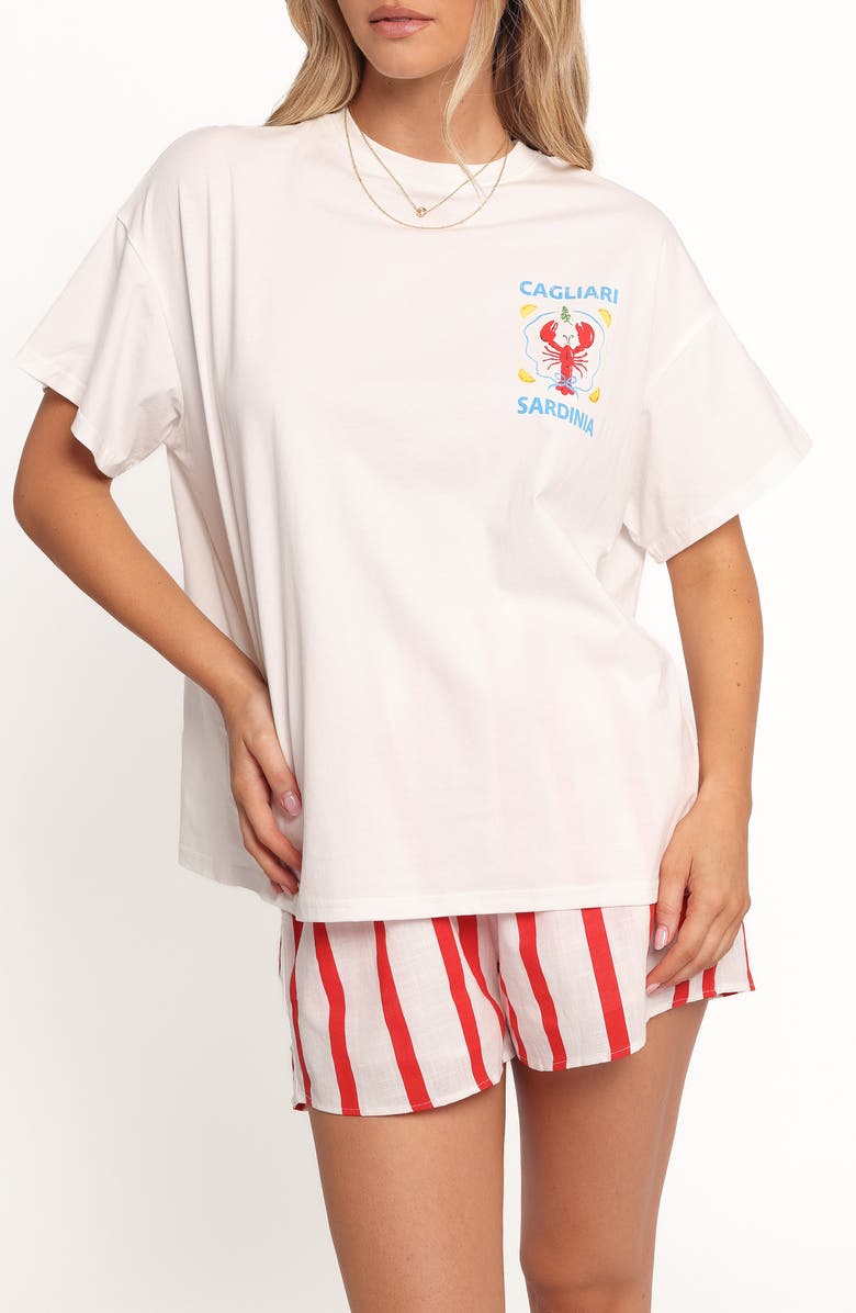 Petal & Pup Cagliari Cotton T-Shirt & Shorts Set, Alternate, color, Sardinia