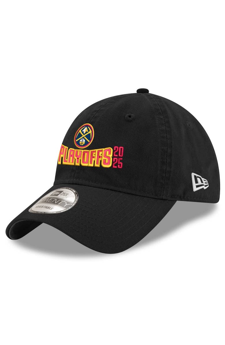 New Era Men's New Era  Black Denver Nuggets 2025 NBA Playoffs 9TWENTY Adjustable Hat, Main, color, 