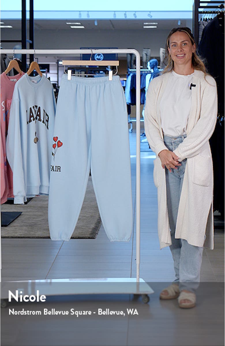 Bear Fleece Graphic Joggers, sales video thumbnail