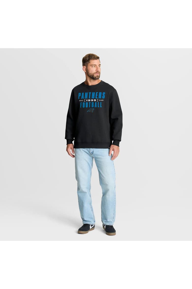Men's Fanatics Black Carolina Panthers Powerful Throw Legacy Pullover Sweatshirt, Alternate, color, Black