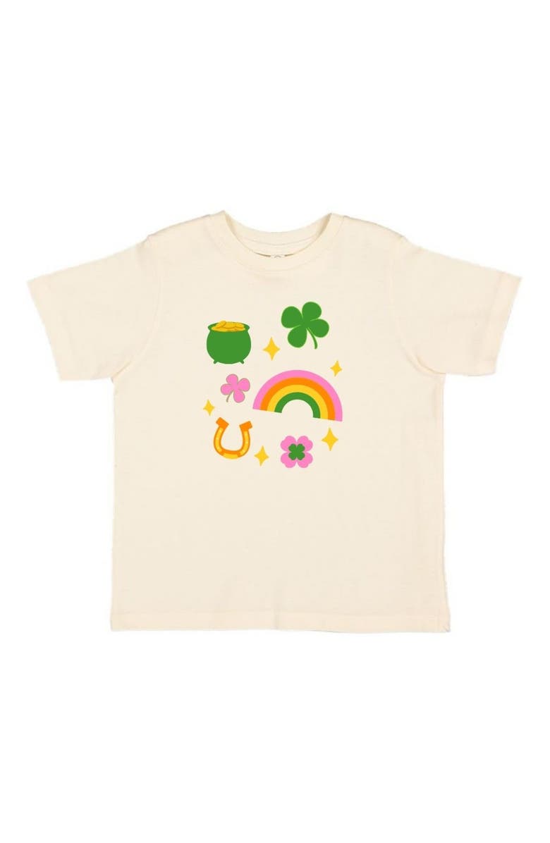 Sweet Wink Lucky Doodle St. Patrick's Day Short Sleeve T-Shirt, Main, color, 