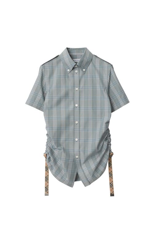 Shop Burberry Slim Fit Check Cotton Shirt In Drizzle