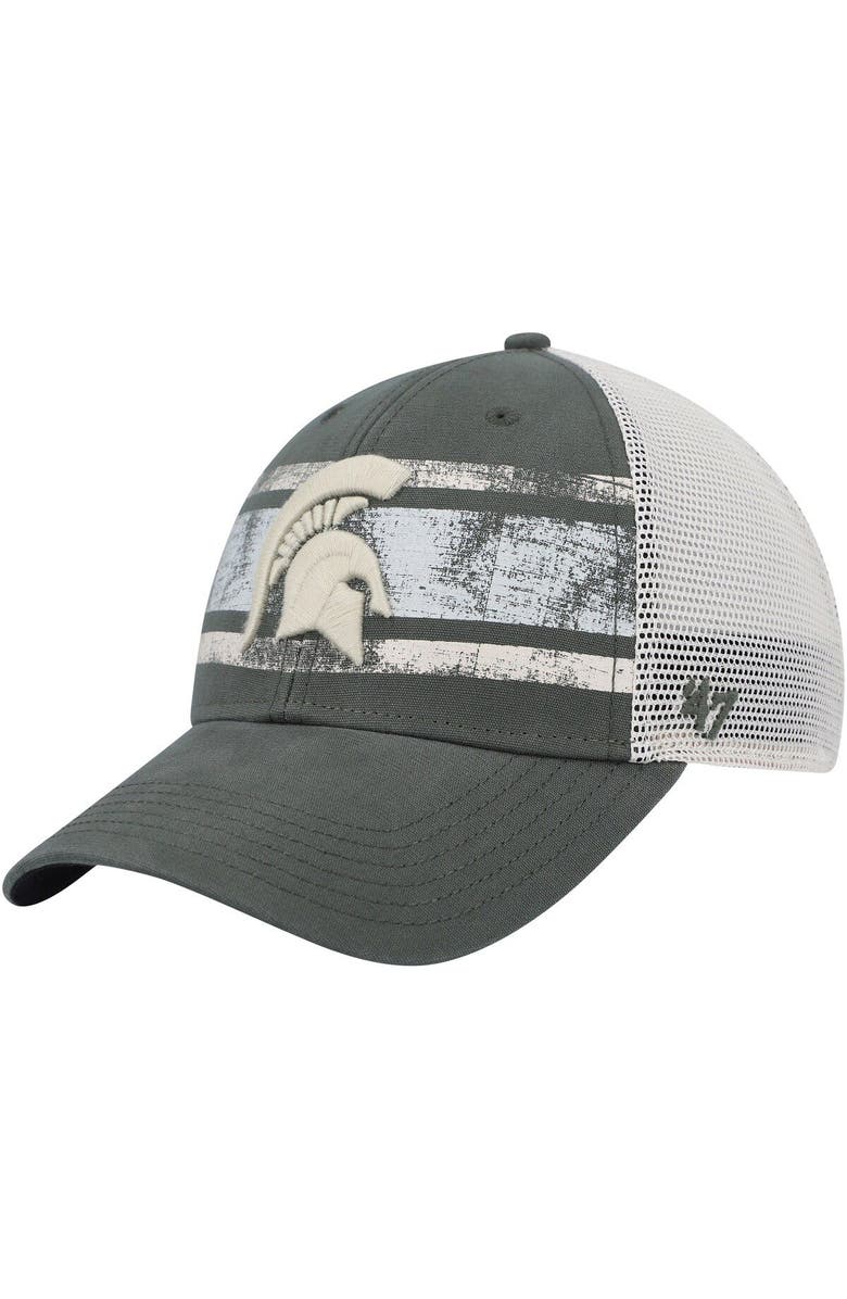 '47 Men's '47 Green/White Michigan State Spartans Interlude MVP Trucker Snapback Hat, Main, color, Green
