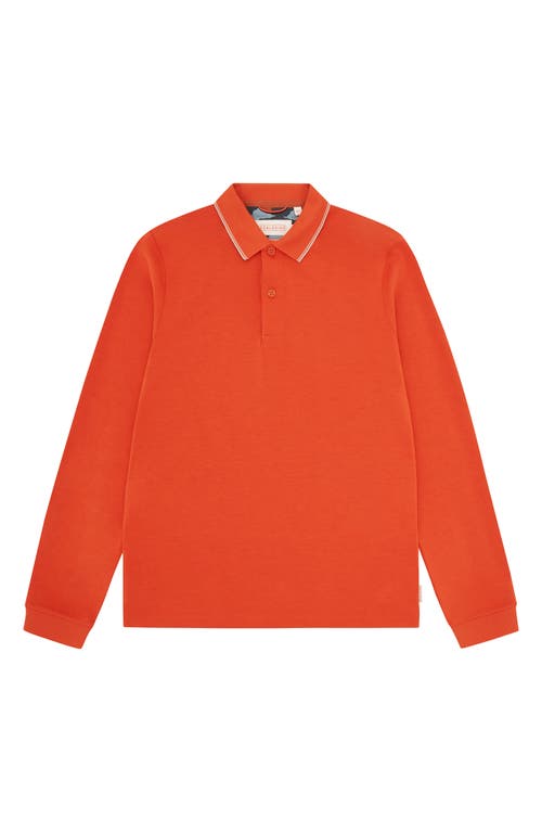 Sealskinz Belaugh Tipped Long Sleeve Polo In Orange