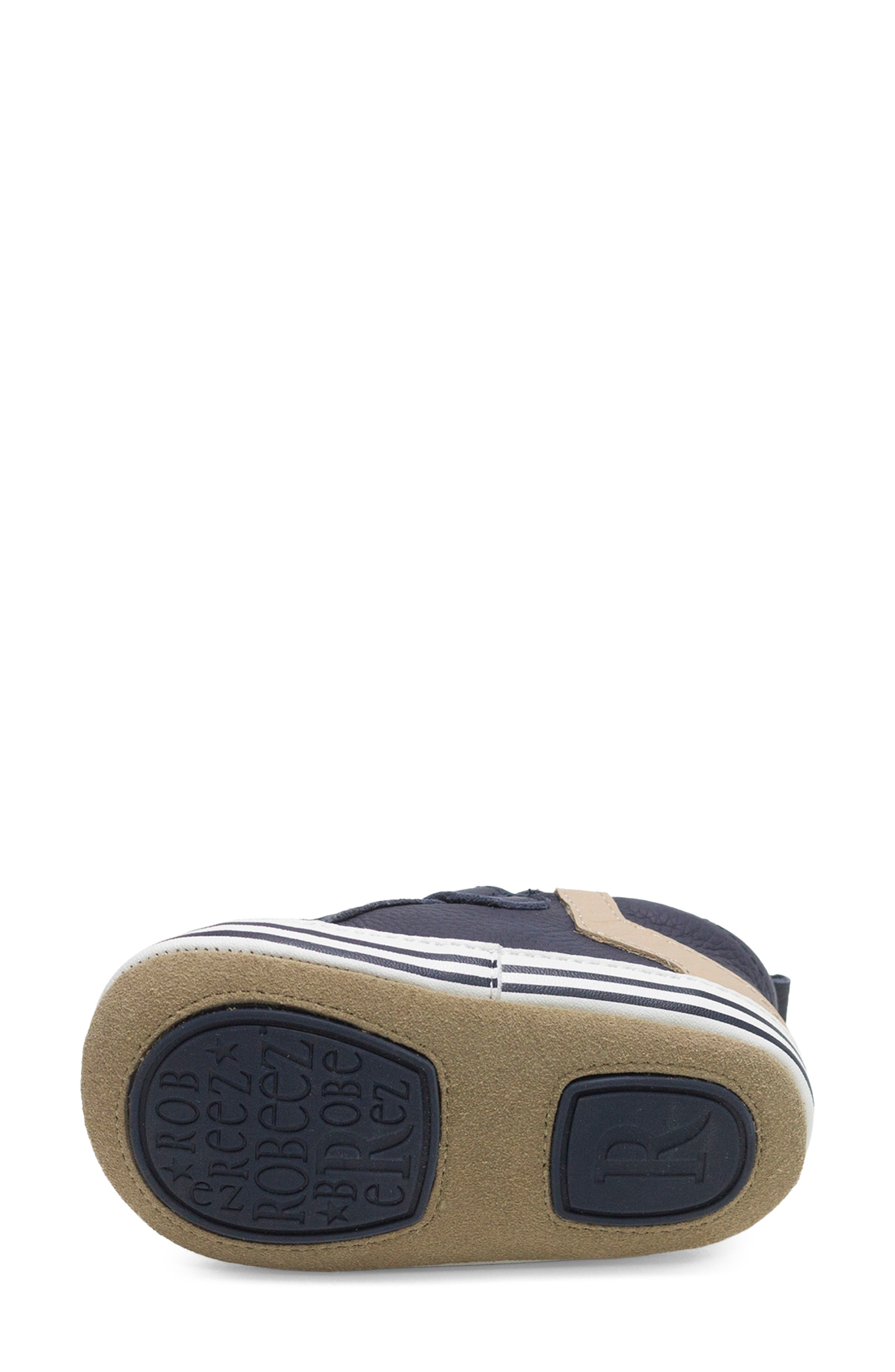 Robeez<sup>®</sup> Adam Leather Sneaker, Alternate, color, Navy