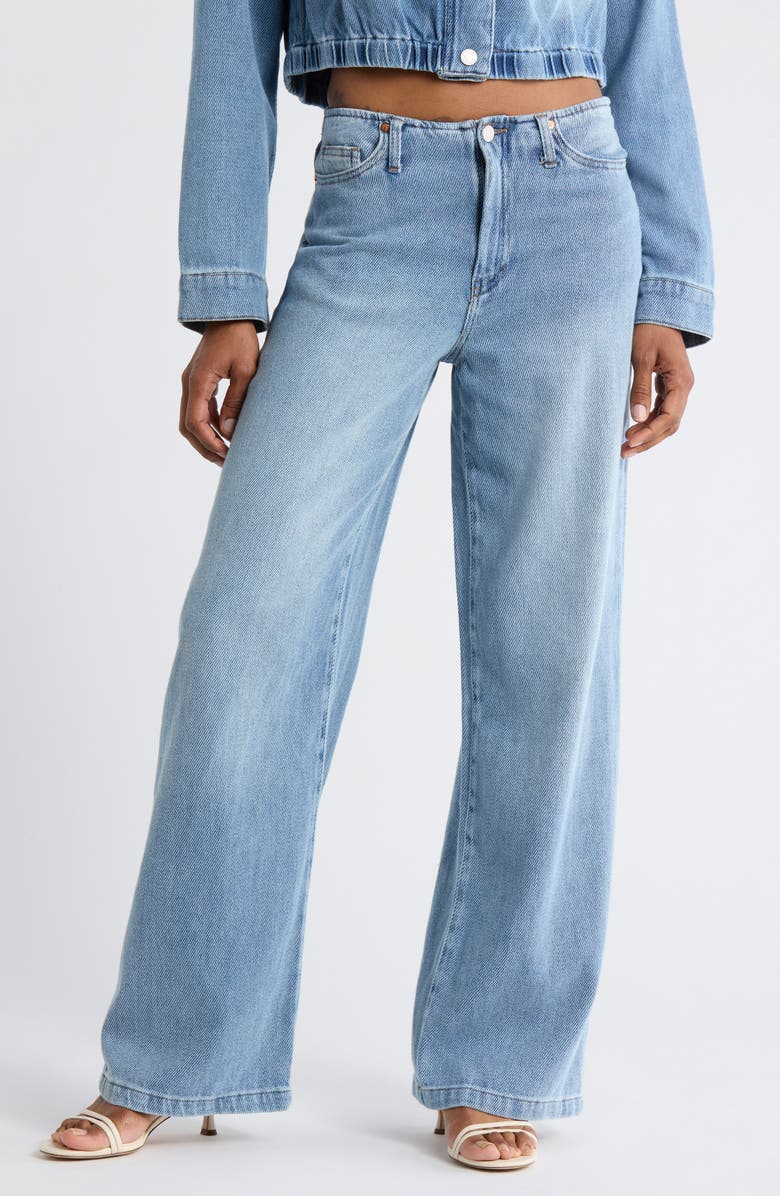 Habitual Calvry Bandless Wide Leg Jeans, Main, color, Adrift