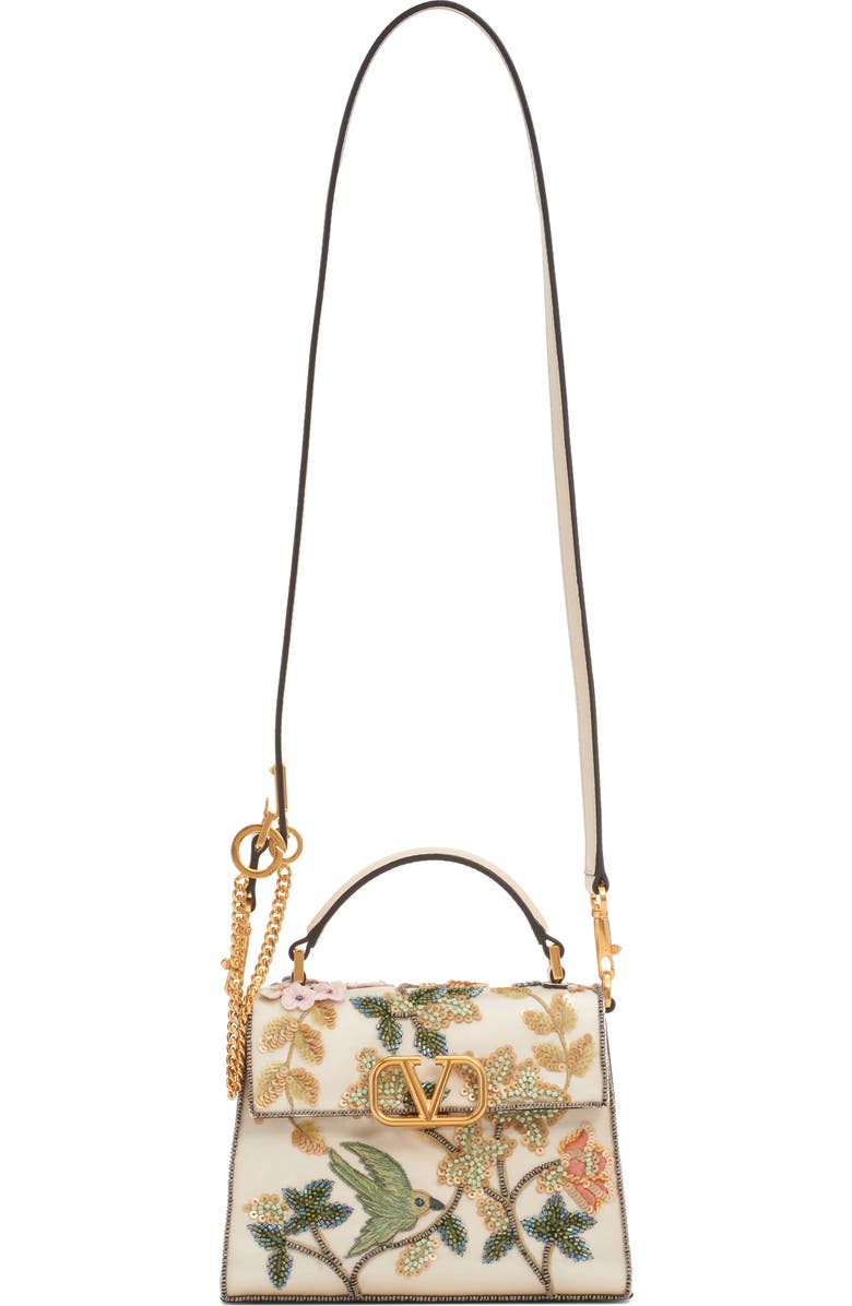 Valentino Garavani Mini VSling Embellished Top Handle Bag, Alternate, color,