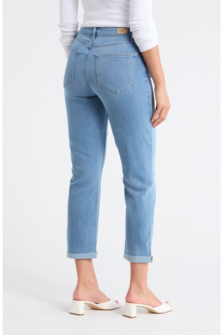 Brigitte High Waist Raw Hem Straight Leg Jeans, Alternate, color, TIRZA