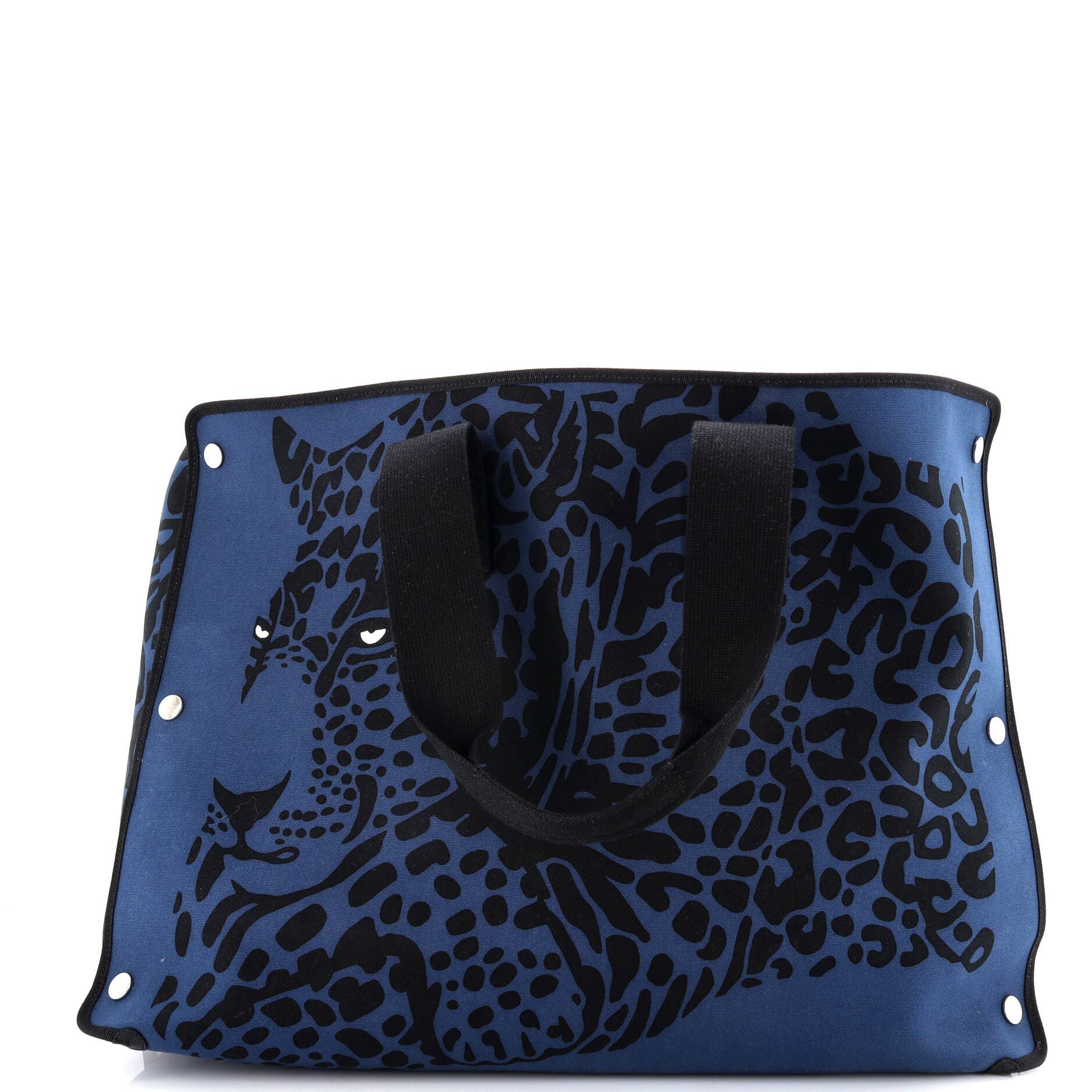 Pre-Owned Hermes Beach Tote Printed Toile Large, Main, color, 