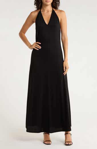 GO COUTURE Halter Maxi Dress