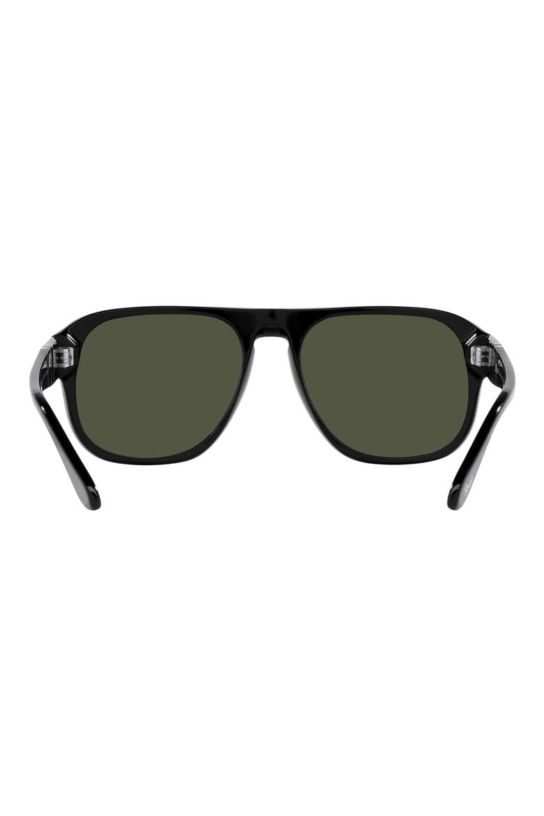 57mm Pillow Sunglasses, Alternate, color, BLACK