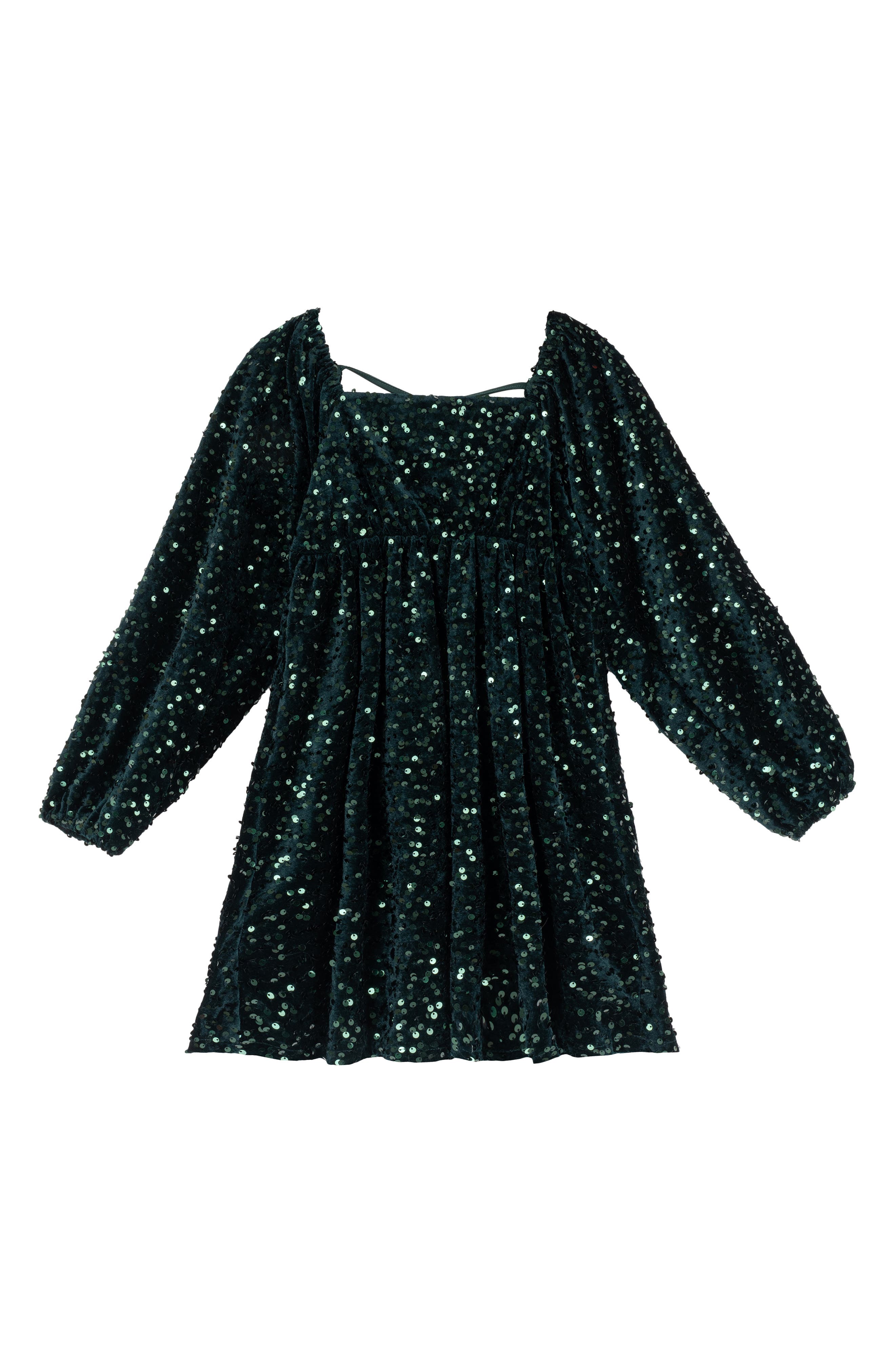 Kids' Sequin Velvet Minidress