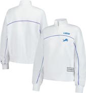 New Era Women's New Era White Detroit Lions Functional Fandom Quarter-Zip Sweatshirt