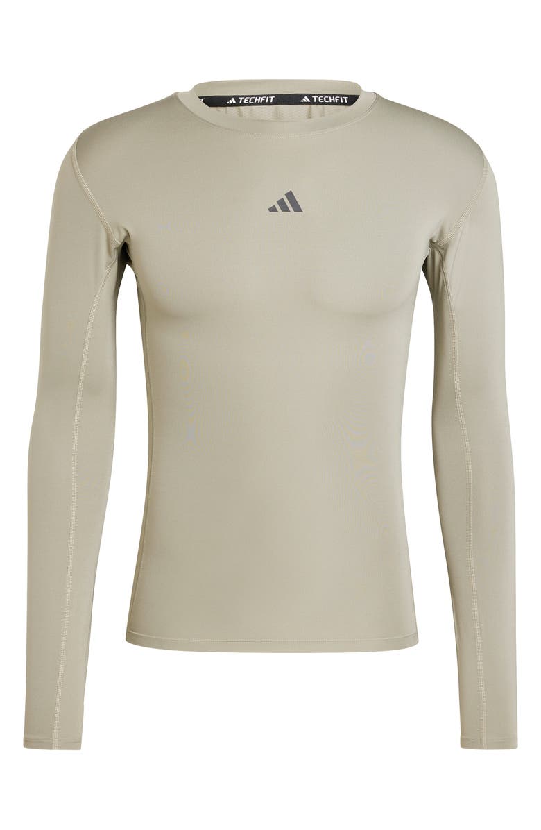 adidas Techfit AEROREADY Long Sleeve Training T-Shirt, Alternate, color, 