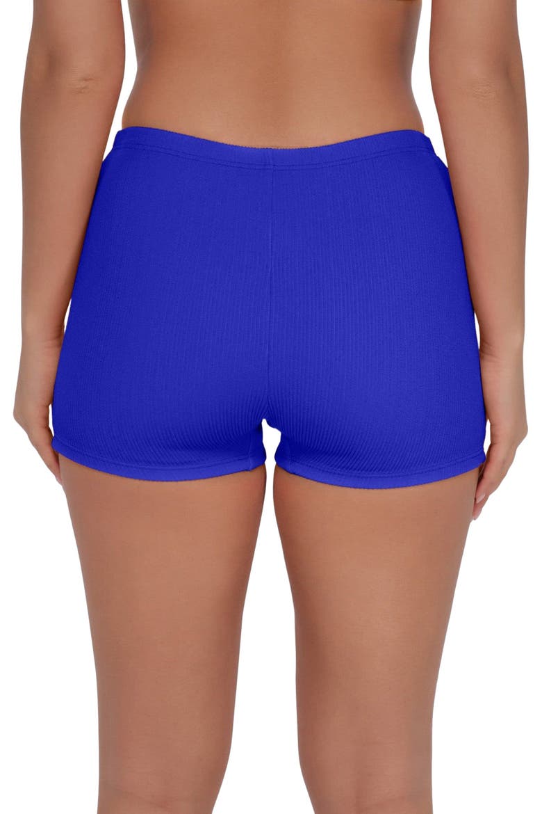 Ayden Boyshort Bottoms, Alternate, color, Vivid Blue Rib