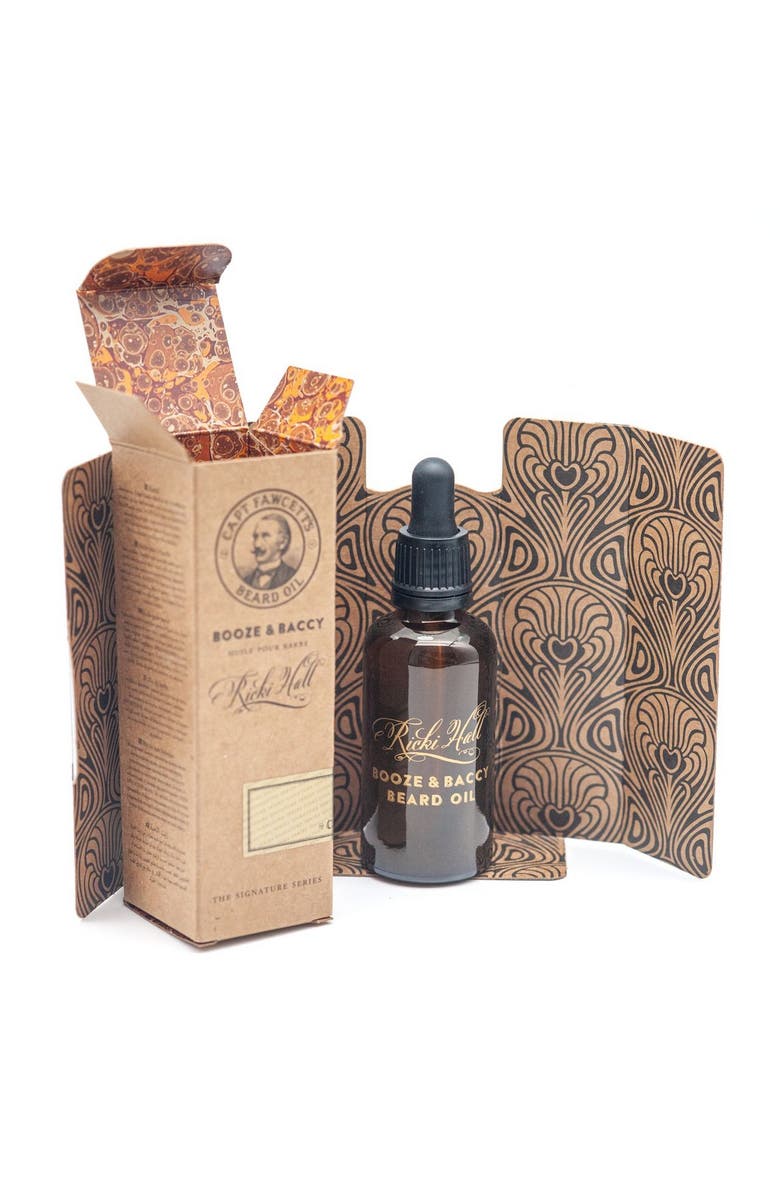 Captain Fawcett Ricki Hall's Booze & Baccy Beard Oil 50ml, Alternate, color, Beard Oil