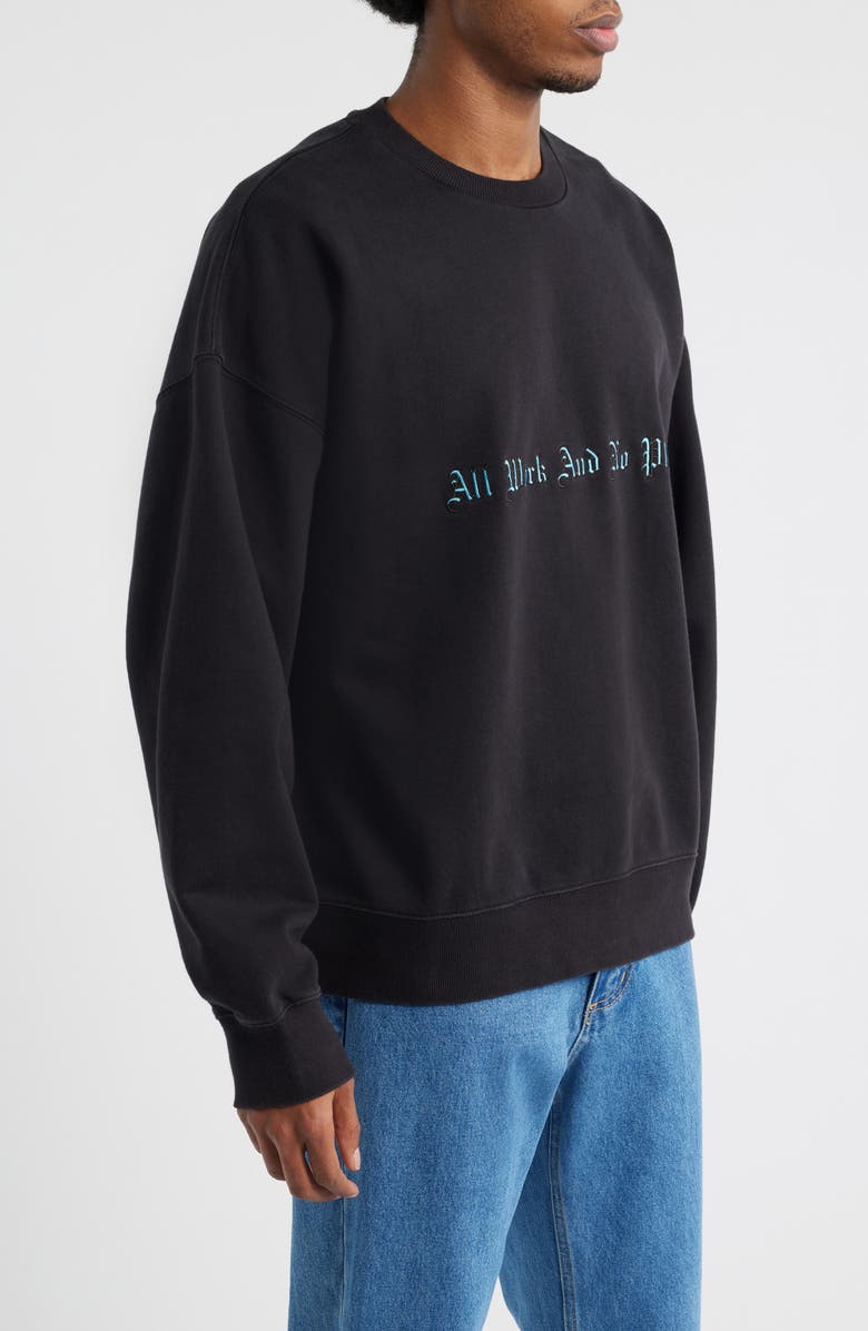 Carhartt Work In Progress No Play Embroidered Sweatshirt, Alternate, color, Black