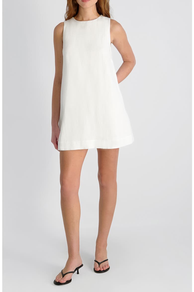 Copper Sleeveless Shift Minidress, Main, color, SUMMER WHITE