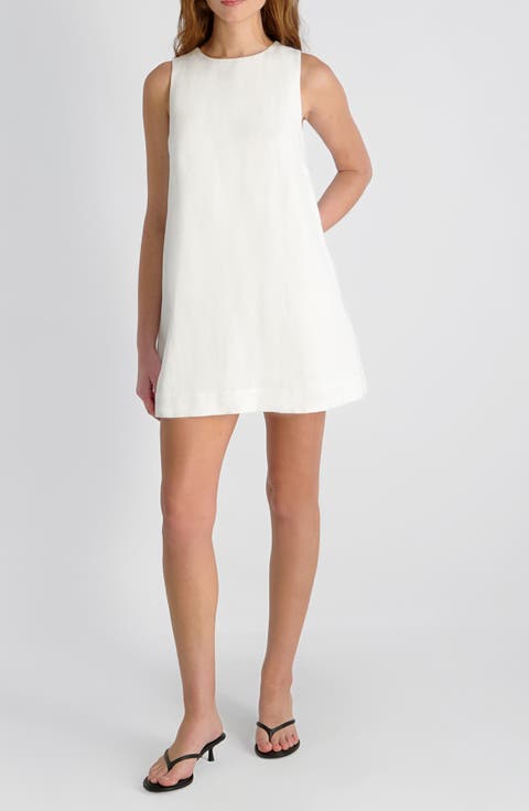 Copper Sleeveless Shift Minidress